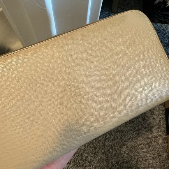 PRADA Beige/ Tan color Purse/ wallet - Picture 7 of 12